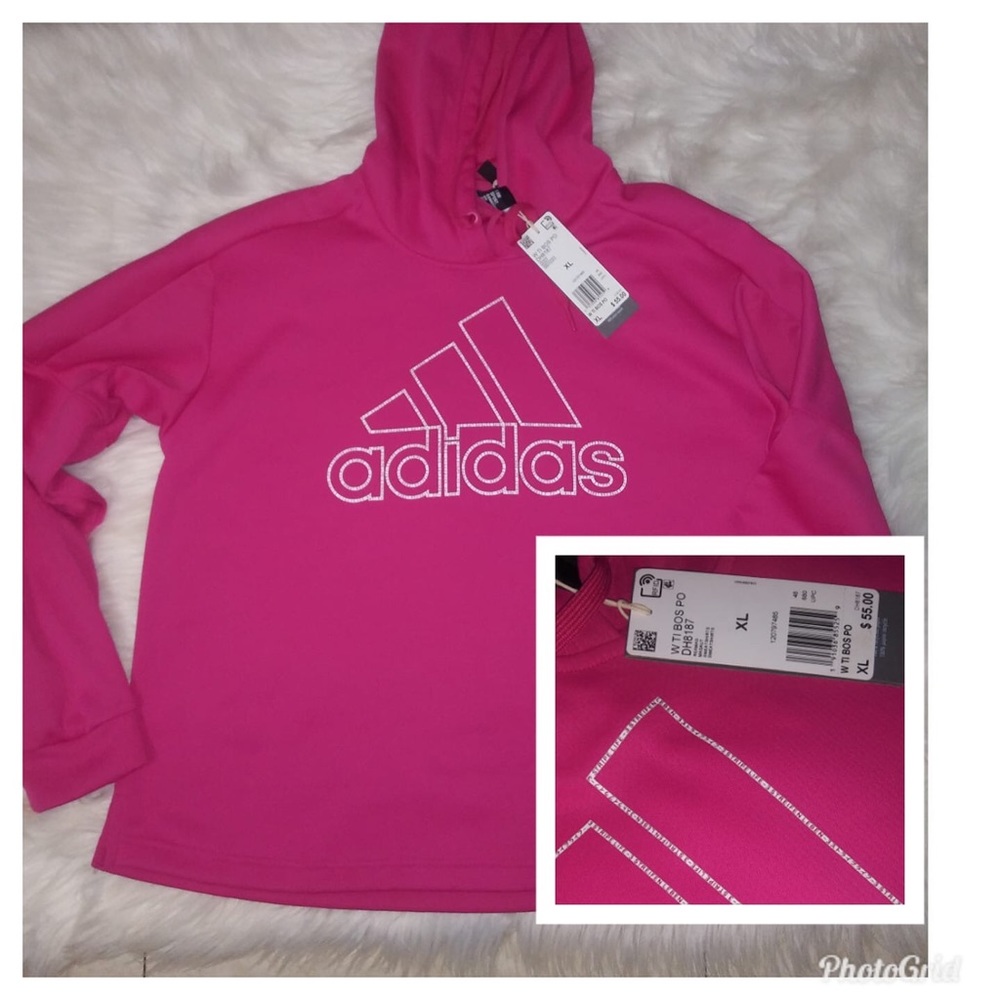 Pink Adidas hoodie